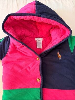 Vintage Ralph Lauren Quilted Hooded Kids Winter Suit